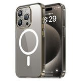  iPhone 15 Pro/Pro Max ブラウン 耐衝撃 スマホケース