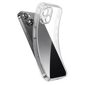 NIMASO iPhone 15/Plus/Pro/Pro Max TPU素材 カメラレンズ保護 ワイヤレス充電対応  クリア ケース