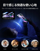 NIMASO iPhone 16用 ブルーライトカット 強化ガラスフィルム(1枚)+カメラフィルム(1枚) ガイド枠付き 硬度9H