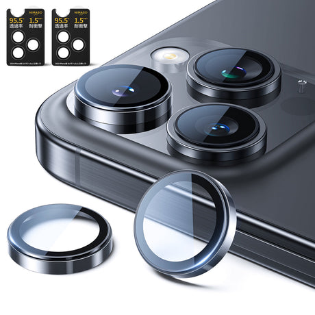 iPhone 16Pro/Pro Max用 カメラフィルム　ブラックチタニウム