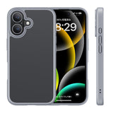 iPhone 16用ケース マット仕上げ グレー