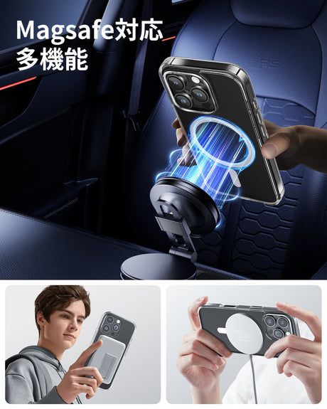 iPhone 16/Plus/Pro/Pro Max用ケース MagSafe対応 