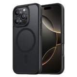 iPhone 16Pro用ケース MagSafe対応 マット仕上げ スマホケース（黒羽シリーズ）