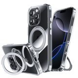 NIMASO  iPhone 16/Pro/Pro Max用ケース MagSafe対応 360°回転スタンドケース（氷星シリーズ）