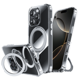 NIMASO  iPhone 16/Pro/Pro Max用ケース MagSafe対応 360°回転スタンドケース（氷星シリーズ）