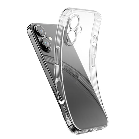 iPhone 16用ケース クリア TPU 耐衝撃 黄ばみにくい（清水シリーズ）