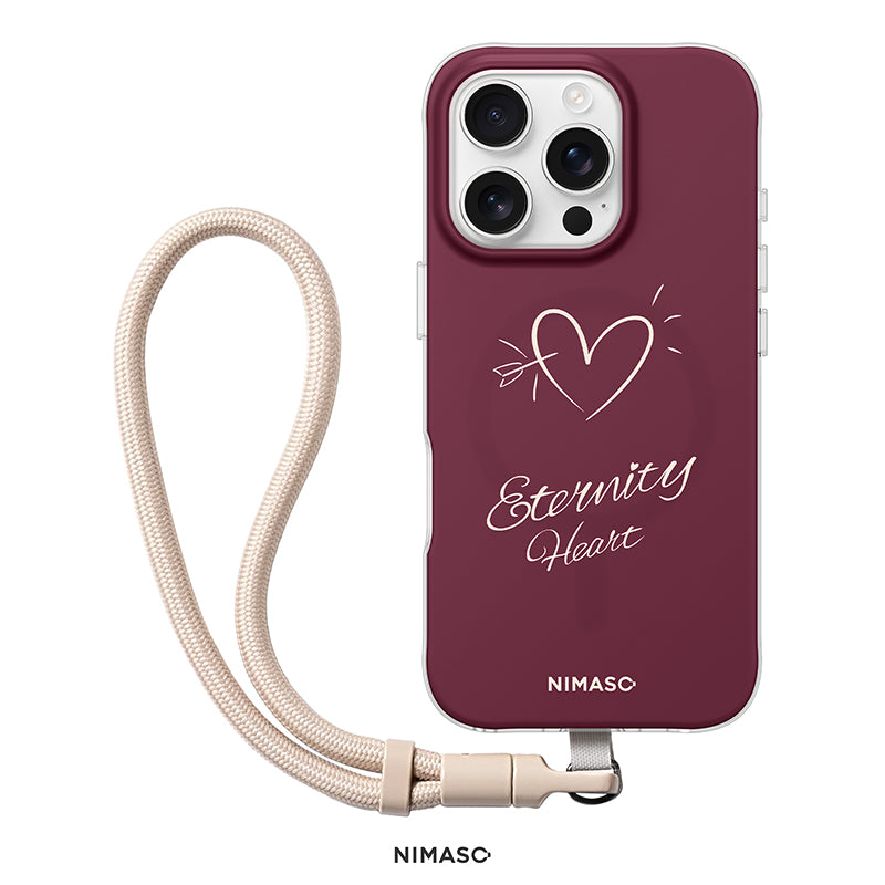 【NIMASO x Destinyシリーズ】 iPhone 17/17 Pro/17 Pro Max/iPhone 16/iPhone 16 Pro/iPhone 16 Pro Max用 ペアケース MagSafe対応 お揃いギフト 限定ストラップ付き