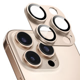 NIMASO Camera Film for iPhone 16/Plus/Pro/Pro Max, Aluminum Alloy + 9H Glass [2 Sheets] 