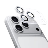 NIMASO カメラフィルム iPhone 17/Pro/Pro Max 対応 アクリル＋キラキラ 全面保護 黒縁取り 9H強化ガラス 耐衝撃 1枚セット