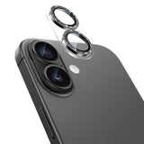 NIMASO カメラフィルム iPhone 17/Pro/Pro Max 対応 アクリル＋キラキラ 全面保護 黒縁取り 9H強化ガラス 耐衝撃 1枚セット