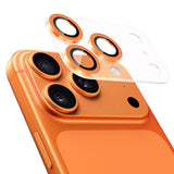 NIMASO カメラフィルム iPhone 17/Pro/Pro Max 対応 アクリル＋キラキラ 全面保護 黒縁取り 9H強化ガラス 耐衝撃 1枚セット