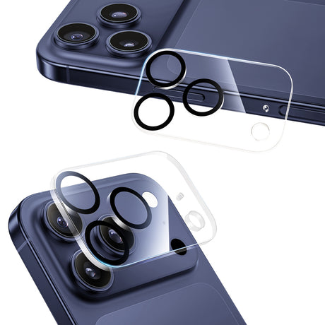 NIMASO iPhone 17 カメラフィルム 4色 黒縁取り 全面保護レンズカバー