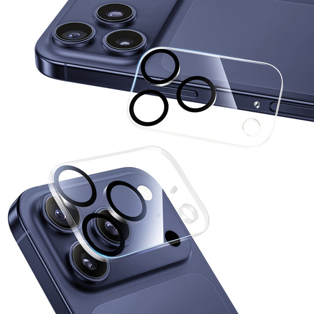 NIMASO iPhone 17 カメラフィルム 4色 黒縁取り 全面保護レンズカバー