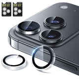 NIMASO iPhone 17/Pro/Pro Max/Air用 カメラフィルム 黒縁取り ガイド枠付き【2枚】