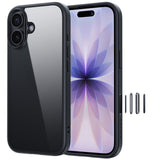 NIMASO iPhone 17/Pro/Pro Max/Air用 ケース クリア 黄変防止 耐衝撃 ストラップホール（氷星シリーズ）