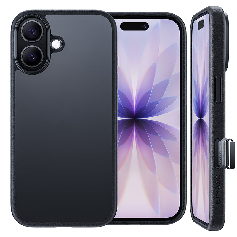 iPhone17 ケース 半透明 耐衝撃 MagSafe対応 NIMASO