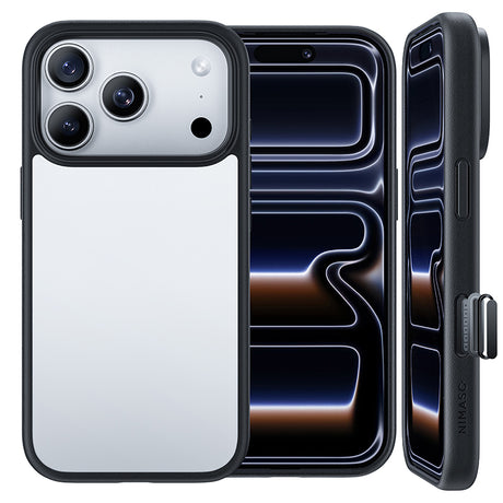 iPhone17 用 NIMASO 透明ケース ストラップホール 落下防止