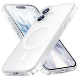 NIMASO Case for iPhone 17/Pro/Pro Max/Air, Clear/Matte, Tempered Glass, 9H Hardness, Impact Resistant, Anti-Yellowing (Ice Crystal Series) 