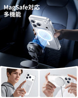 NIMASO Case for iPhone 17/Pro/Pro Max/Air, Clear/Matte, Tempered Glass, 9H Hardness, Impact Resistant, Anti-Yellowing (Ice Crystal Series) 