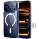 NIMASO iPhone 17/Pro/Pro Max/Air用ケース クリア MagSafe対応 黄変防止 指紋防止 耐衝撃（氷星シリーズ）