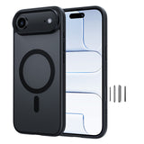 NIMASO iPhone 17/Pro/Pro Max/Air用ケース MagSafe対応 耐衝撃 ワイヤレス充電 カメラコントロールカバー（黒羽シリーズ）