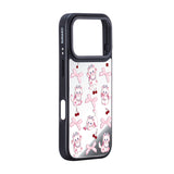 NIMASO iPhone 17/Pro/Pro Max/Air用 ケース MagSafe対応 ミラー かわいい おしゃれ 耐衝撃 ワイヤレス充電対応（ファンシーシリーズ）ホワイトキャット