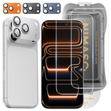 【究極の保護セット】NIMASO iPhone 17 Pro 対応 ガラスフィルム ＋ カメラ保護フィルム クリア / アンチグレア / 覗き見防止 アルミ合金