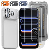 【究極の保護セット】NIMASO iPhone 17 Pro Max 対応 ガラスフィルム ＋ カメラ保護フィルム クリア / アンチグレア / 覗き見防止 アルミ合金