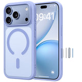 NIMASO 适用于 iPhone 17/Pro/Pro Max/Air 的手机壳，兼容 MagSafe，防震，无线充电和相机控制盖（黑羽系列） 