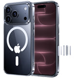 NIMASO iPhone 17/Pro/Pro Max/Air Case, Clear, MagSafe Compatible, Anti-Yellowing, Anti-Fingerprint, and Shockproof (Ice Star Series) 