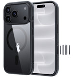 NIMASO Clear Case for iPhone 17/Pro/Pro Max/Air, Anti-Yellowing, Shockproof, with Strap Hole (Ice Star Series) 