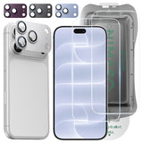 【究極の保護セット】iPhone 17/18 Pro 対応 ガラスフィルム ＋ カメラ保護フィルム クリア / アンチグレア / 覗き見防止 アルミ合金