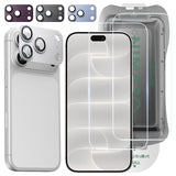 【究極の保護セット】iPhone 17/18 Pro Max 対応 ガラスフィルム ＋ カメラ保護フィルム クリア / アンチグレア / 覗き見防止 アルミ合金