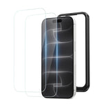 NIMASO Tempered Glass Film for iPhone 17/Pro/Pro Max/Air, Shockproof, with Guide Frame (2-Pack) 