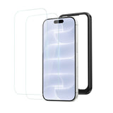 NIMASO Tempered Glass Film for iPhone 17/Pro/Pro Max/Air, Shockproof, with Guide Frame (2-Pack) 