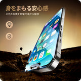 NIMASO ガラスフィルム iPhone X/XS/11 Pro/12/12 Pro用 高光沢 ガイド枠付き 2枚入り