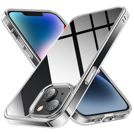 クリアケース iPhone 14用 背面強化ガラス 