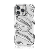 NIMASO iPhone 16 Pro/Pro Max用ケース MagSafe対応  スケルトンデザイン おしゃれ 耐衝撃