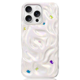 NIMASO iPhone 16 Pro/Pro Max用ウェーブケース 光沢 MagSafeアクセサリー対応