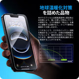 NIMASO iPhone 16e/14/13 Pro/13 "Vari-Raku Box" Tempered Glass Film with Guide Frame, No Black Border [2 Sheets] 