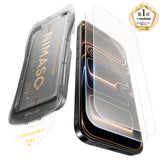 NIMASO 适用于 iPhone 17/Pro/Pro Max/Air 的防眩光钢化玻璃膜，带自动除尘引导框（2 片装） 