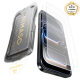 NIMASO 适用于 iPhone 17/Pro/Pro Max/Air 的防眩光钢化玻璃膜，带自动除尘引导框（2 片装） 