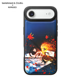 【コラボ】NIMASO x banishment x さんめん「秋に迷い込む女子高生と猫」iPhone 17/Pro/Pro Max/Air スマホケース MagSafe対応